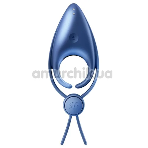Виброкольцо для члена Satisfyer Sniper, голубое