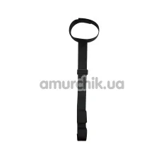 Фиксаторы для рук с ошейником Art of Sex BDSM Hand Fixation Simple, черные - Фото №1