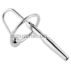 Уретральная вставка Metal Penis Plug No. 04, серебряная - Фото №1