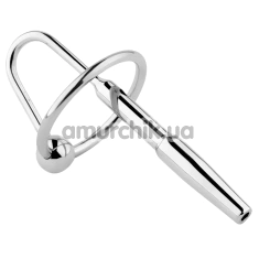 Уретральная вставка Metal Penis Plug No. 04, серебряная - Фото №1