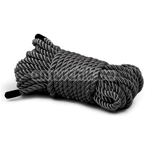 Веревка Bondage Couture Rope 7.6m, черная - Фото №1