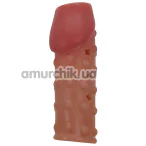 Насадка на пенис Pretty Love Penis Sleeve Griff, телесная - Фото №1