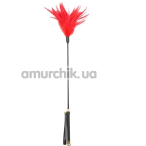 Перышко для ласк DS Fetish Tickler With Feather, красное - Фото №1