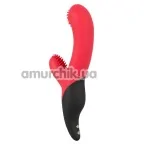Вибратор Javida Nubby Vibe With Clit Stimulator, красный - Фото №1