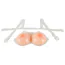 Накладні груди з бюстгальтером Cottelli Accessoires Strap-On Silicone Breasts 1200 G, тілесні - Фото №2
