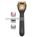 Массажер-роллер для лица с микроиглами Geske MicroNeedle Face Roller 9 in 1, серый - Фото №1
