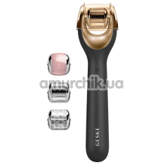 Масажер-ролер для обличчя з мікроголками Geske MicroNeedle Face Roller 9 in 1, сірий - Фото №1