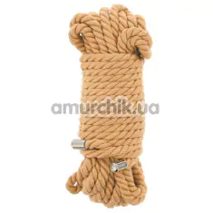 Мотузка Guilty Pleasure Premium Collection Bondage Rope 10m, тілесна - Фото №1