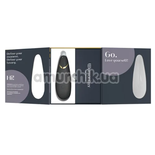 Симулятор орального секса для женщин Womanizer Premium 2, черный
