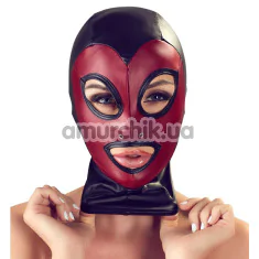 Маска Bad Kitty Naughty Toys Head Mask Matte, чорно-бордова - Фото №1