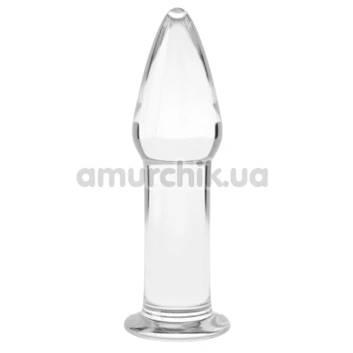 Анальна пробка Love Toy Glass Romance Dildo GS12, прозора - Фото №1