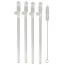 Трубочки для напоїв Glass Drinking Straw Willy - прозорі, 4 шт - Фото №1
