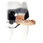 Страпон з вібрацією Kinx The Extender Plus Vibrating Strap-On 6, тілесний - Фото №1