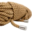 Мотузка для бондажу з металевими наконечниками DS Fetish Jute 15 м, бежева - Фото №3