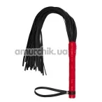 Плеть Premium Leather Flogger, красная - Фото №1