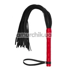 Батіг Premium Leather Flogger, червоний - Фото №1