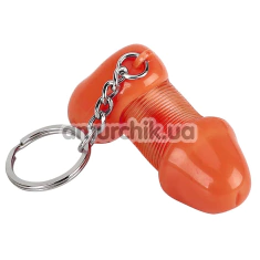 Брелок в виде пениса Roomfun Cock Keychain, оранжевый - Фото №1