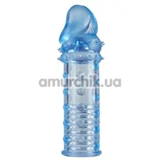 Насадка на пенис Power Stud Sleeve, голубая - Фото №1