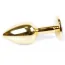 Анальная пробка с фиолетовым кристаллом Exclusivity Jewellery Gold Plug, золотая - Фото №5