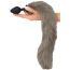Анальна пробка з сірим хвостиком лисиці Fluffy Tail Plug For Your Butt, чорна - Фото №6