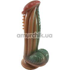 Фаллоимитатор Guity Toys Fantasy Beasts No.23, коричнево-зеленый - Фото №1