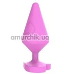 Анальна пробка MisSweet Luv Heart Plug Small, рожева - Фото №1