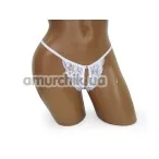 Трусики-стринги женские G-String белые (модель 2373) - Фото №1