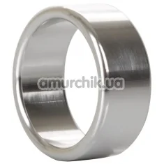 Эрекционное кольцо Alloy Metallic Ring Medium, серебряное - Фото №1