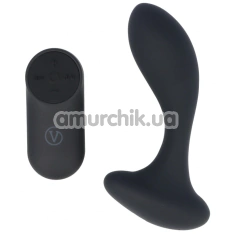 Вібростимулятор простати Virgite Prostatics Rechargeable Prostatic Vibrator & Remote Control P4, чорний - Фото №1
