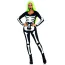Комбінезон Leg Avenue Printed Glow In The Dark Skeleton Catsuit, чорно-білий - Фото №1