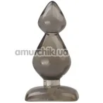 Анальна пробка Leten Anal Plug Ariel, сіра - Фото №1