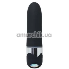 Вібратор Exquisite Vibe With Big Diamond 15.3 см, чорний - Фото №1