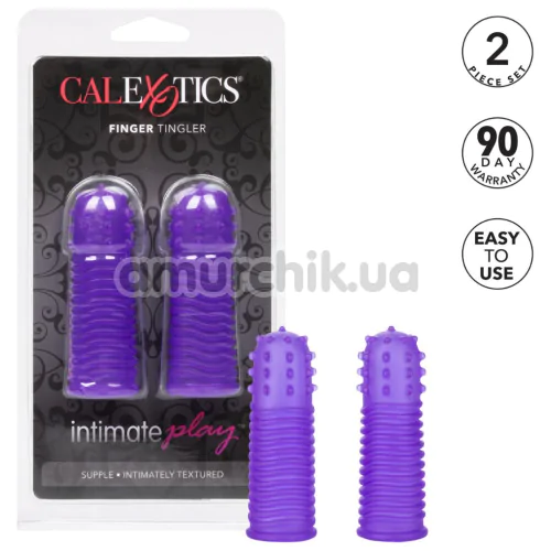 Набор насадок на палец Intimate Play Finger Tingler, фиолетовый