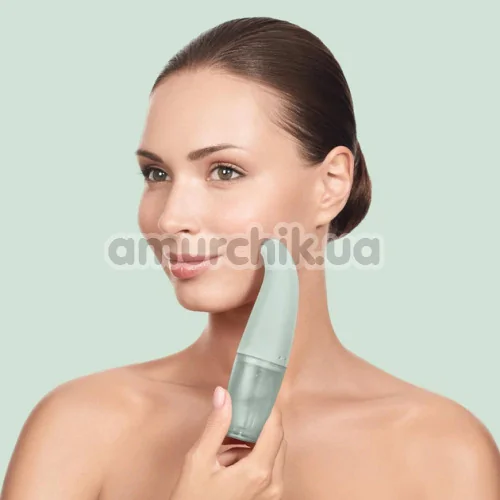 Пристрій для очищення шкіри обличчя Geske Aqua-Stream Face Cleanser 8 in 1, зелений