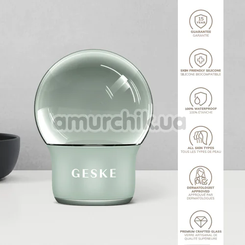 Массажер для лица и тела Geske Cool & Warm Face and Body Massager 7 in 1, зеленый