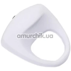 Виброкольцо Lit-Up Silicone Stimu-Ring 8, белое - Фото №1