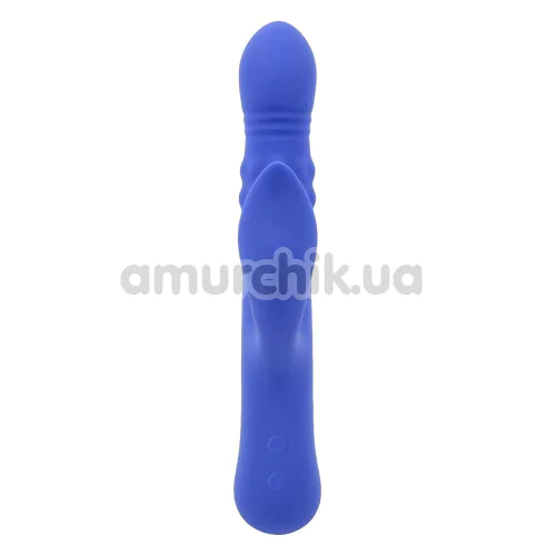 Вибратор с пульсацией и толчками Evolved Pop Goes The O, фиолетовый