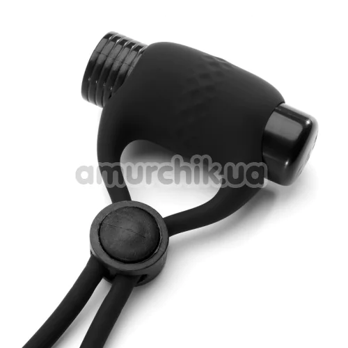 Виброкольцо для члена So Divine Adjustable Vibrating Ring, черное
