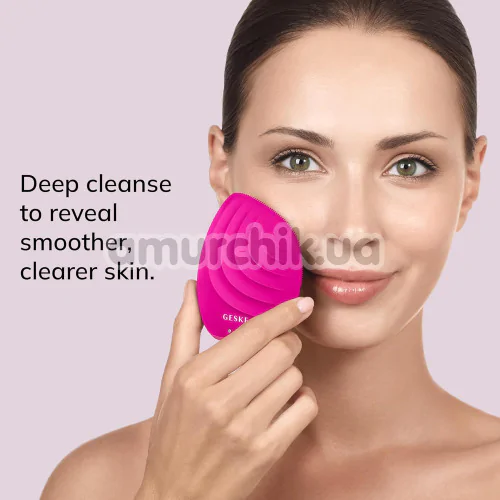 Ультразвуковая щетка для лица Geske Sonic Facial Brush 5 in 1, ярко-розовая