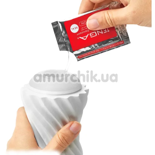 Мастурбатор Tenga Flex Silky, білий