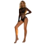 Боді Star Night Fishnet Rhinestone Bodysuit, чорне - Фото №6