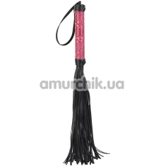 Флоггер Blaze Luxury Fetish Whip, розовый - Фото №1
