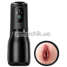 Мастурбатор с вибрацией и всасыванием Otouch Airturn 4 Masturbator, черный - Фото №1