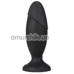 Анальна пробка Anal Adventures Platinum Rocket Plug, чорна - Фото №1