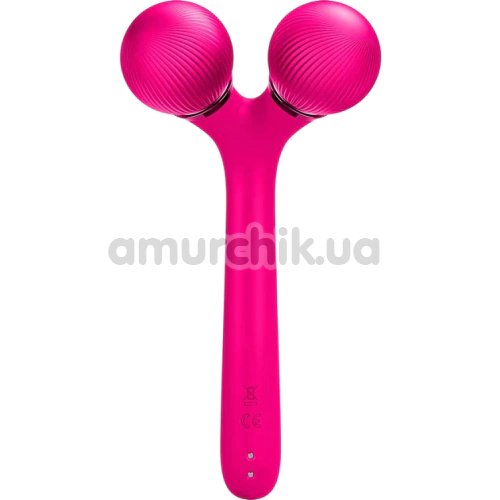 Ультразвуковий масажер Geske Sonic Facial & Body Roller 4 in 1, темно-рожевий