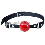 Кляп Feral Feelings Silicon Ball Gag, красно-черный - Фото №1