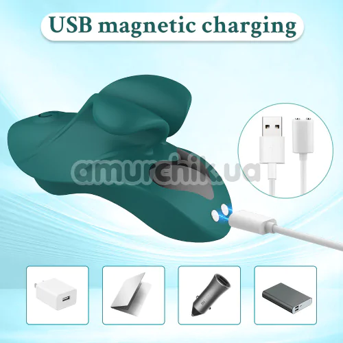 Кліторальний вібратор Stimulator Finger Vibrator, зелений