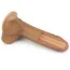 Фаллоимитатор Dual-Layered Silicone Nature Cock LV4001, коричневый - Фото №4