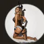 Костюм зайчика JSY Sexy Lingerie черный: боди + чулки + ушки + манжеты - Фото №4