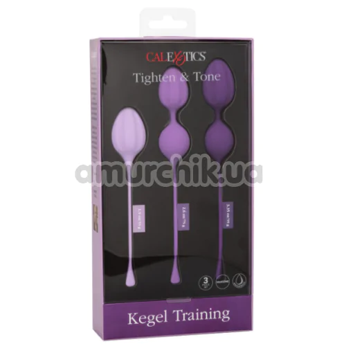Набір вагінальних кульок Tighten & Tone Kegel Training, фіолетовий